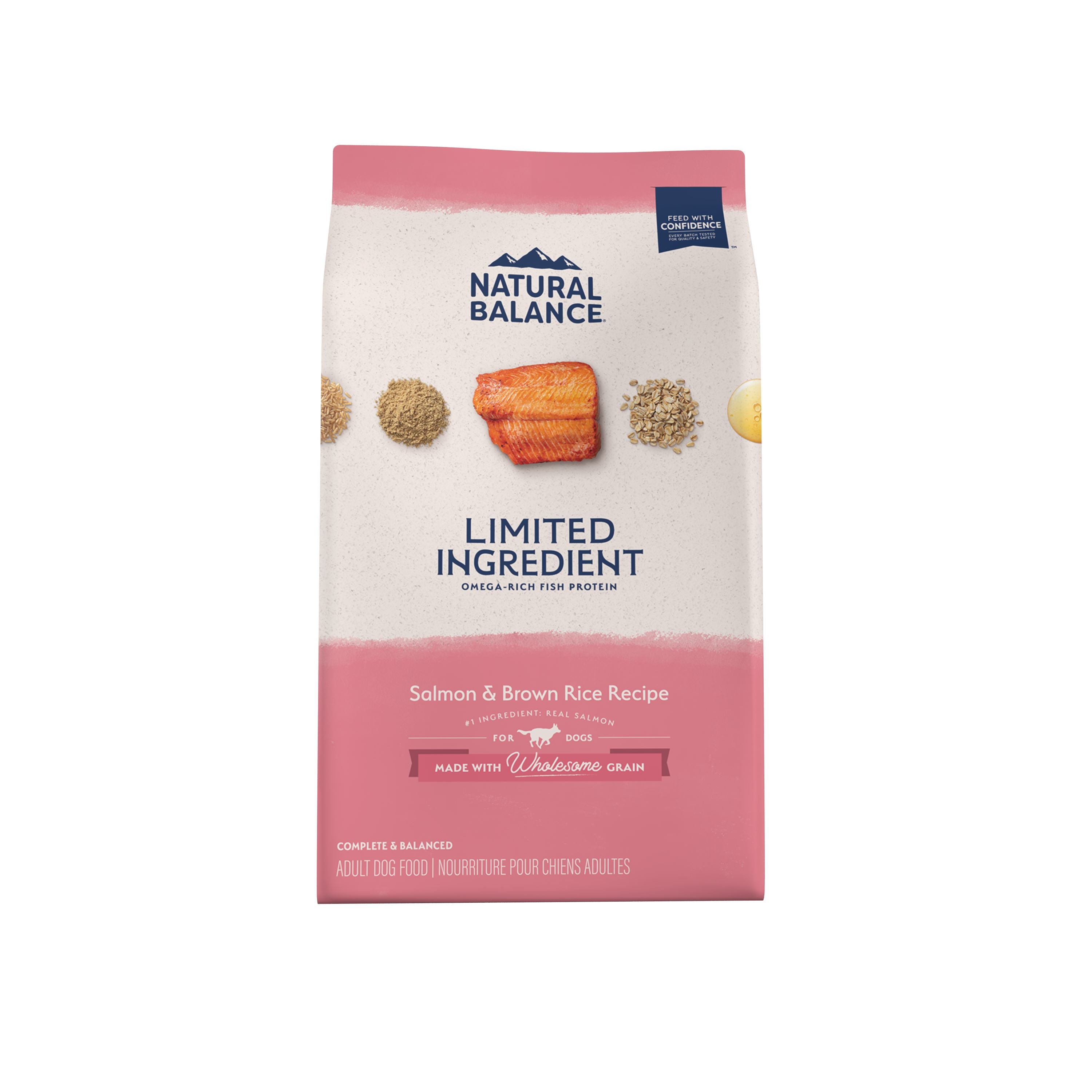Natural Balance Pet Foods Limited Ingredient Diet Adult Dry Dog Food - Salmon & Brown Rice - 4 lb