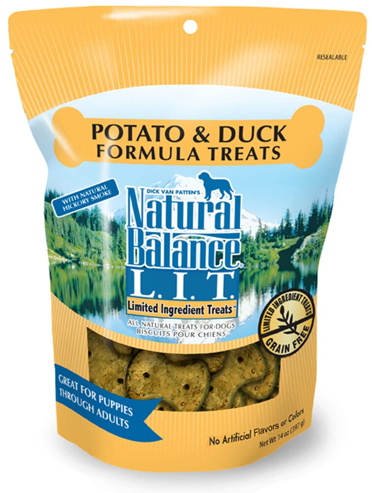 Natural Balance Pet Foods Limited Ingredient Treats Original Biscuits Dog Treats - Duck & Potato - 14 Oz