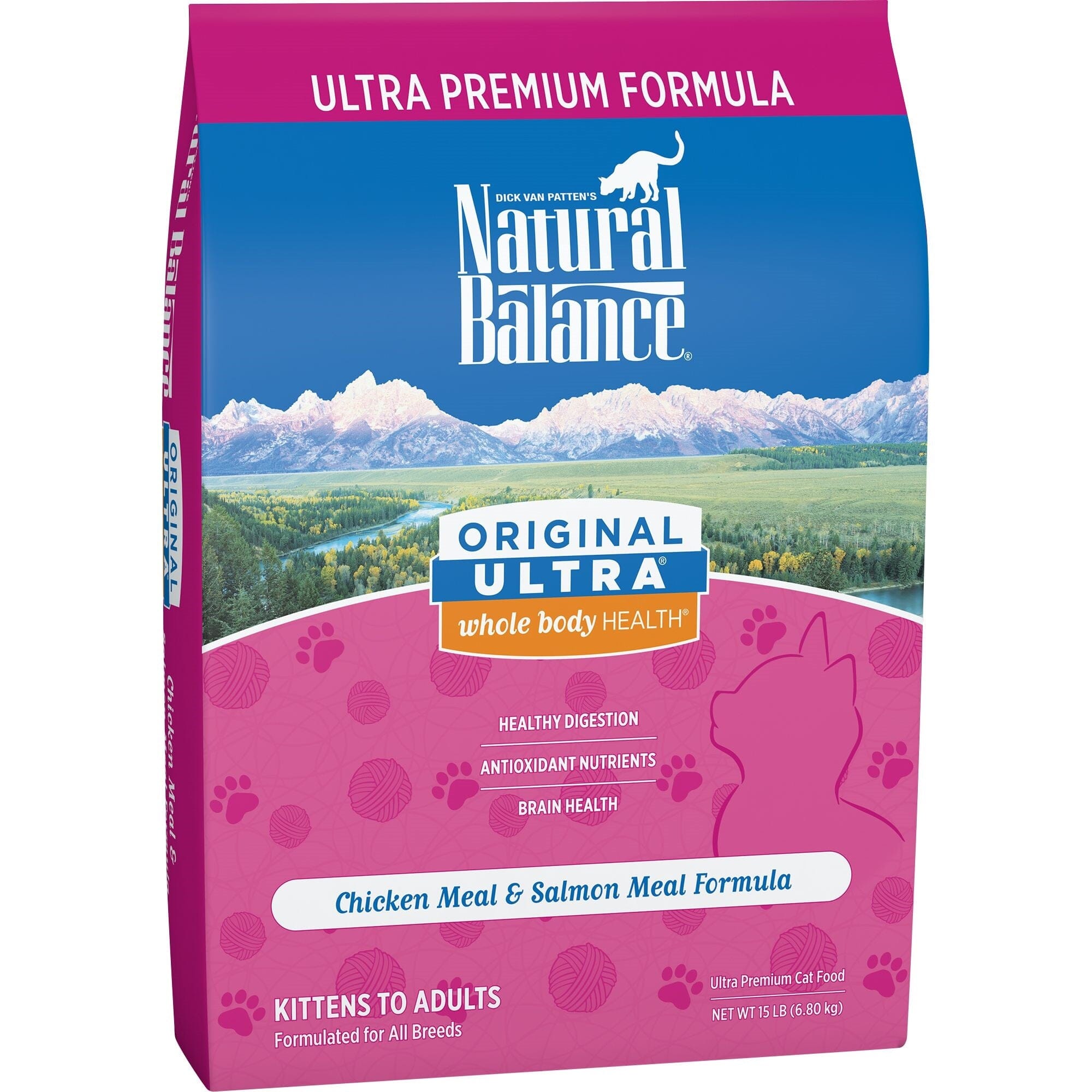 Natural Balance Pet Foods Original Ultra Premium Whole Body Health Dry Cat Food - Chicken & Salmon Meal - 15 lb