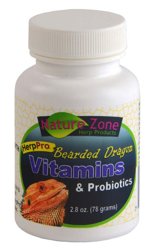 Nature Zone Bearded Dragon Vitamins & Probiotics Supplement - 2.8 Oz
