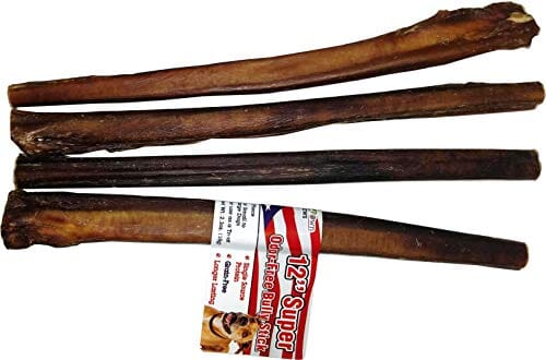 Nature's Own USA Odor-Free Super Bully Sticks and Natural Chews - Beef - 12 In - 15 Pack