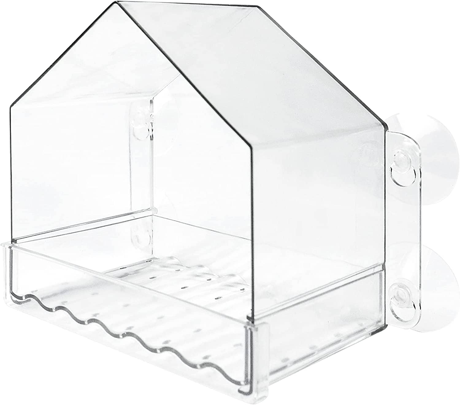 Nature's Way Clear View Window Seed Wild Bird Feeder - Clear - 16 Oz Cap