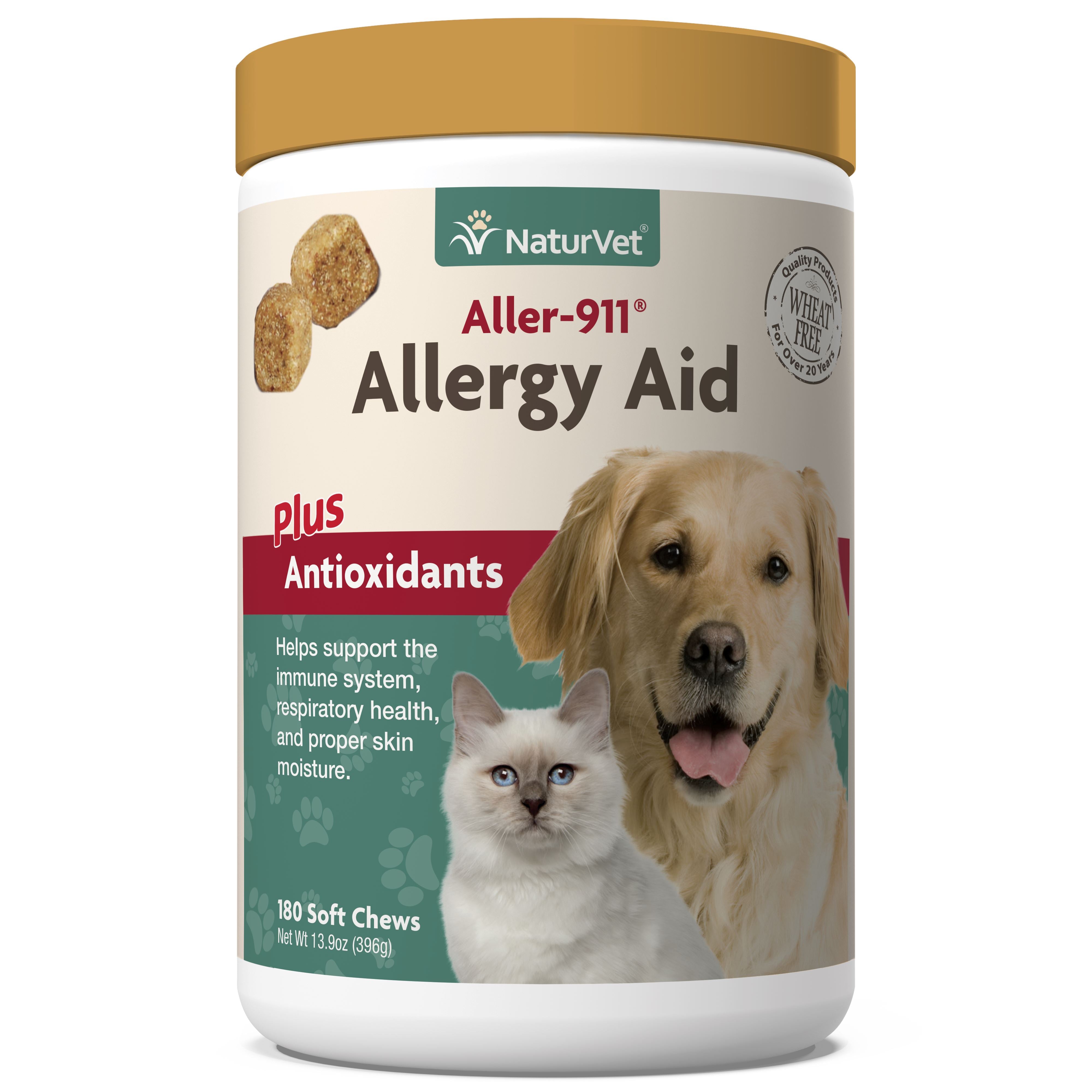 Naturvet Allergy Immune Chew Cat and Dog Supplements - 180 ct