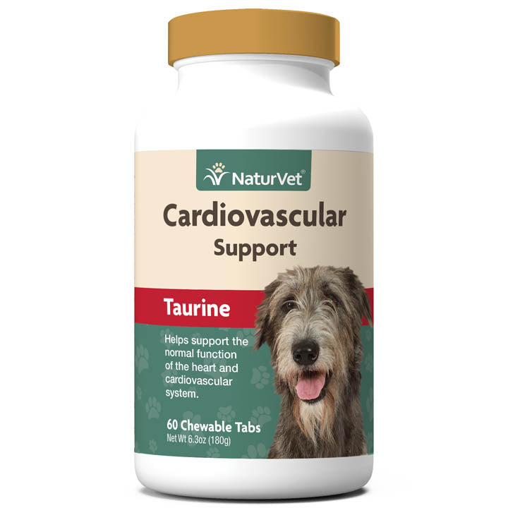 Naturvet Cardiovascular Support Tablets Dog Supplements - 60 ct