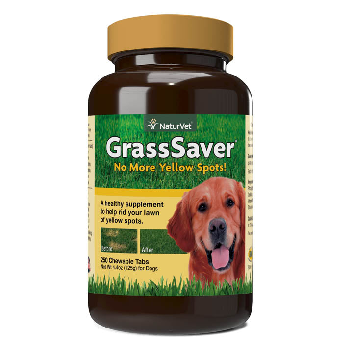 Naturvet GrassSaver Yard Care Tablets Dog Supplements - 250 ct Bottle
