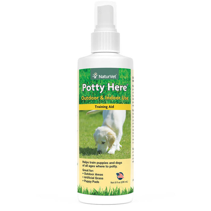 Naturvet Potty Here Cat and Dog Training Aids - 8 oz Bottle