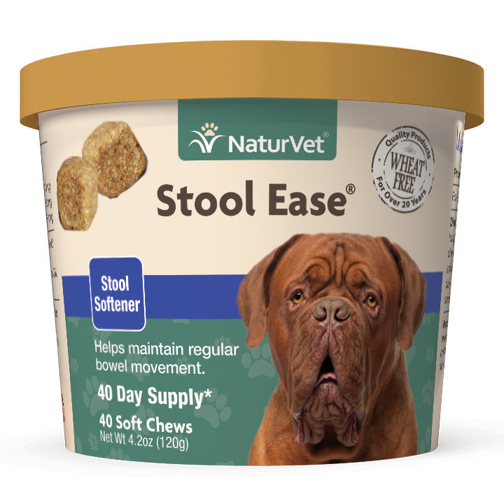 Naturvet Stool Ease Soft Chew Dog Supplements - 40 ct Cup