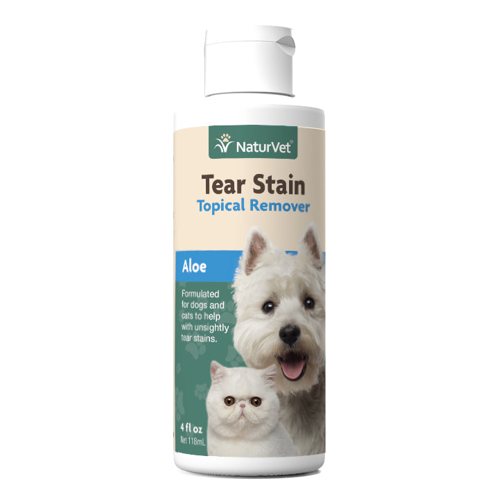 Naturvet Tear Stain Remover TOPICAL Cat and Dog Tear Stain Remover - 4 oz Bottle