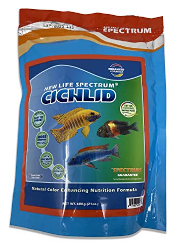 New Life Spectrum Naturox Cichlid - 1 - 1.5 mm Sinking Pellets - 600 g