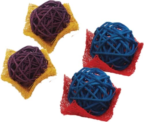 Nibbles Loofah Bon Bons Chews Small Animal Chewy Treats - Small - 4 Pack