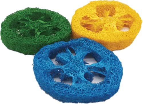Nibbles Loofah Slices Chews Small Animal Chewy Treats - 3 Pack