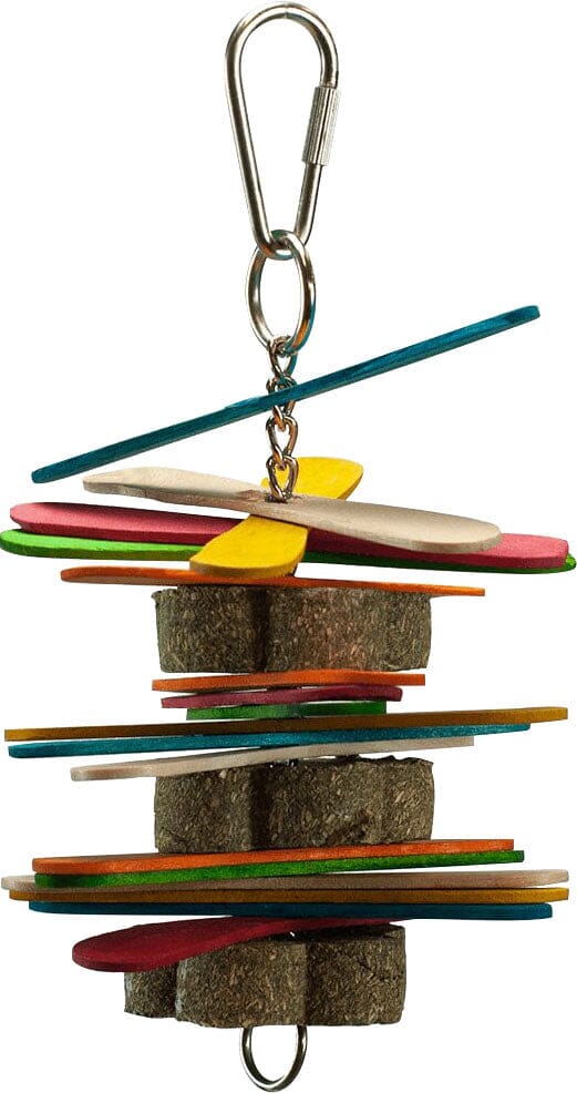 Nibbles Timothy Chew with Colorful Popsicle Sticks Small Animal Chewy Treats -