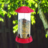 North States Village Collection Gazebo Plastic Hopper Wild Bird Feeder - Red - 2.25 Lbs Cap