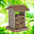 North States Village Collection Pinecone Plastic Hopper Wild Bird Feeder - Brown - 4.25 Lbs Cap