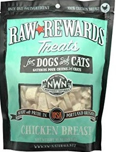 Northwest Naturals Freeze Dried Chicken Breast Treat Freeze-Dried Cat and Dog Treats - 10 oz Bag