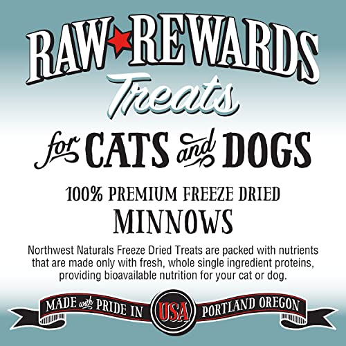 Northwest Naturals Freeze Dried Minnow Freeze-Dried Cat and Dog Treats - 1 oz Bag  