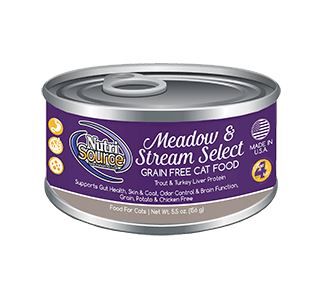 Nutrisource Grain Free Meadow & Stream Select Cat Canned Canned Cat Food - 5.5 oz - Case of 12