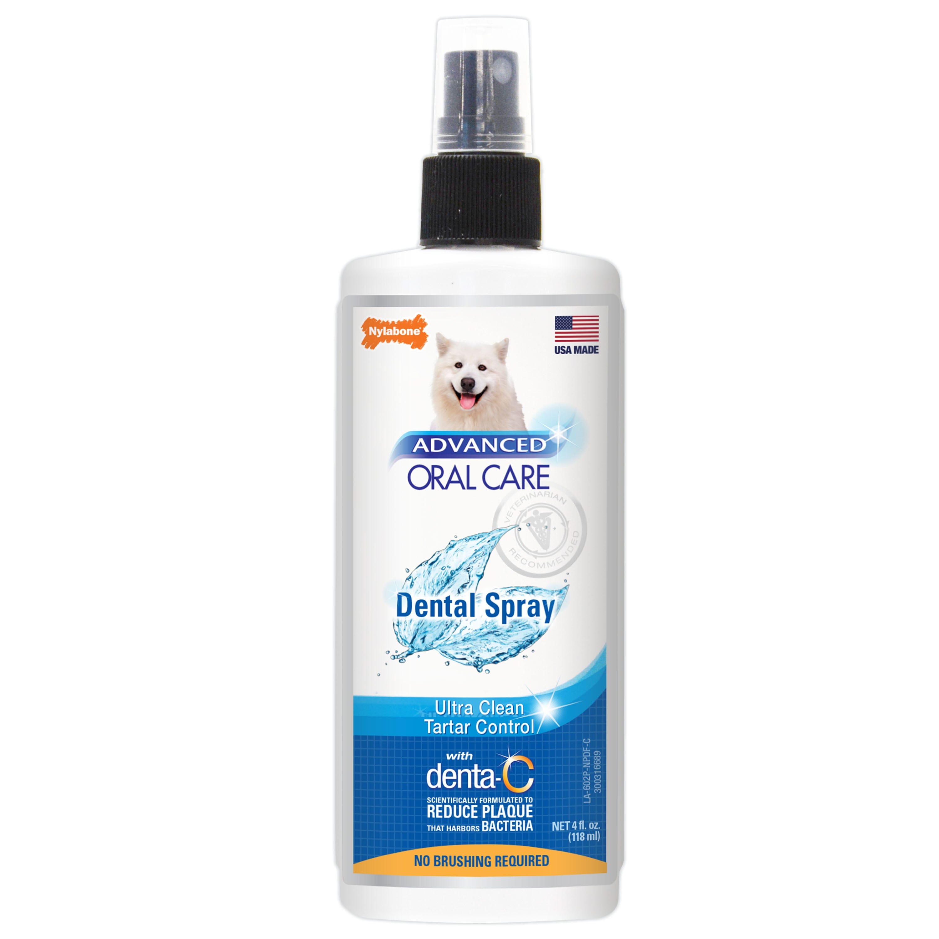 Nylabone Advanced Oral Care Dental Spray Dental Spray Fresh Breath - 4 Oz.