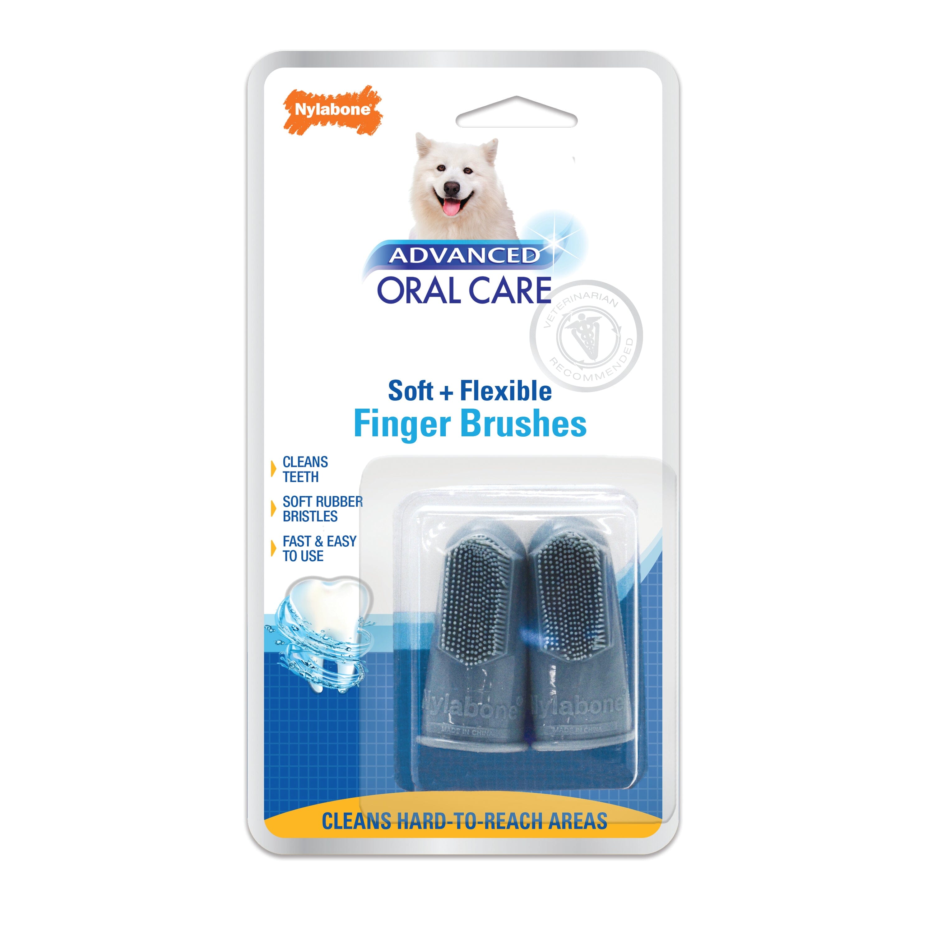 Nylabone Advanced Oral Care Finger Brush 2 Count - 2 Count