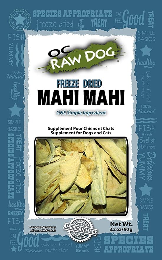 OC RAW Freeze Dried Mahi Mahi Freeze-Dried Dog and Cat Treats - 3.2 Oz