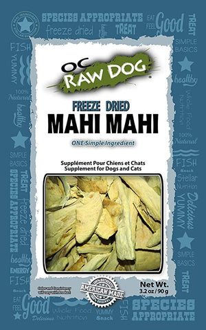 OC RAW Freeze Dried Mahi Mahi Freeze-Dried Dog and Cat Treats - 3.2 Oz