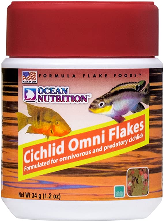 Ocean Nutrition Cichlid Omni Flakes - 1.2 oz