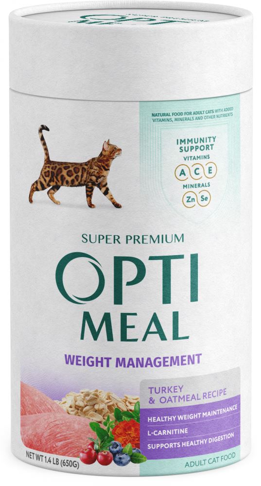 Optimeal Weight Management Turkey & Oatmeal Recipe Adult Cat Dry Food