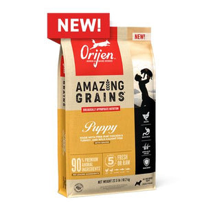 Orijen Amazing Grains Puppy Dry Dog Food - 22.5 lb Bag