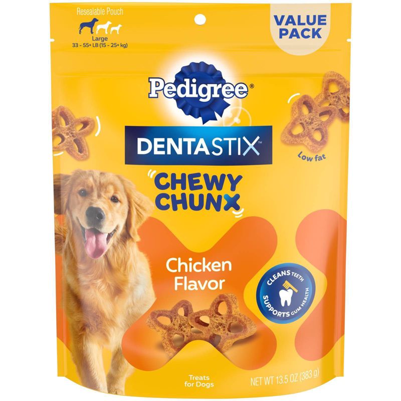 Pedigree Dentastix Treats for Dogs, Original with Real Chicken, Toy/Small, Value Pack - 108 treats, 26.1 oz