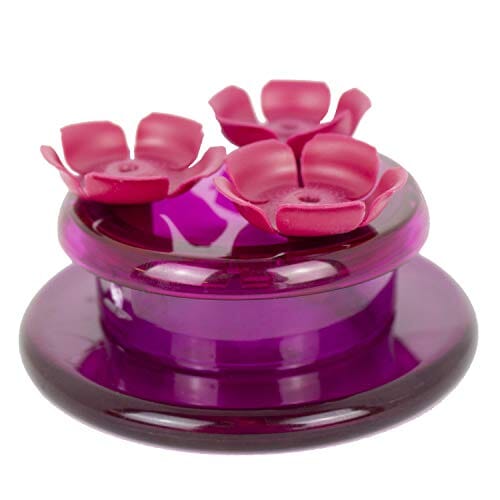 Perky-Pet Handheld & Tabletop Plastic Hummingbird Feeder - Purple - 2 Oz Cap