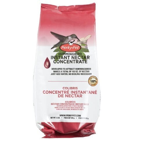 Perky-Pet Hummingbird Instant Nectar Concentrate Wild Bird Food - Red - 2 Lbs