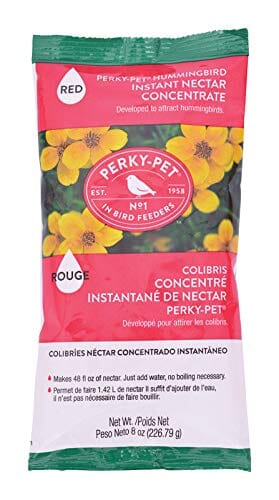 Perky-Pet Hummingbird Instant Nectar Concentrate Wild Bird Food - Red - 8 Oz