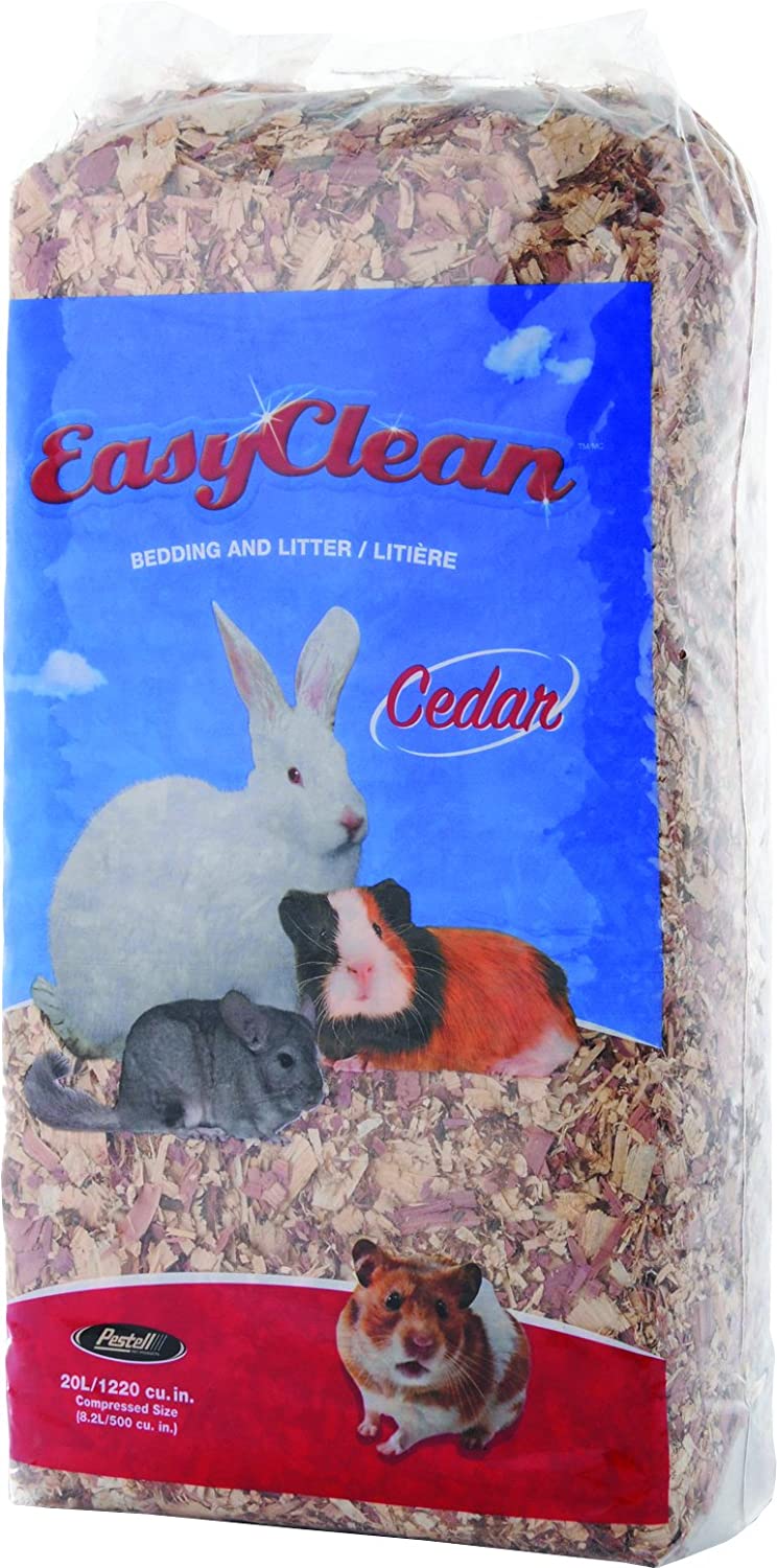 Pestell Easy Clean Cedar Shavings Small Animal Bedding - 20 Ltr - Case of 6
