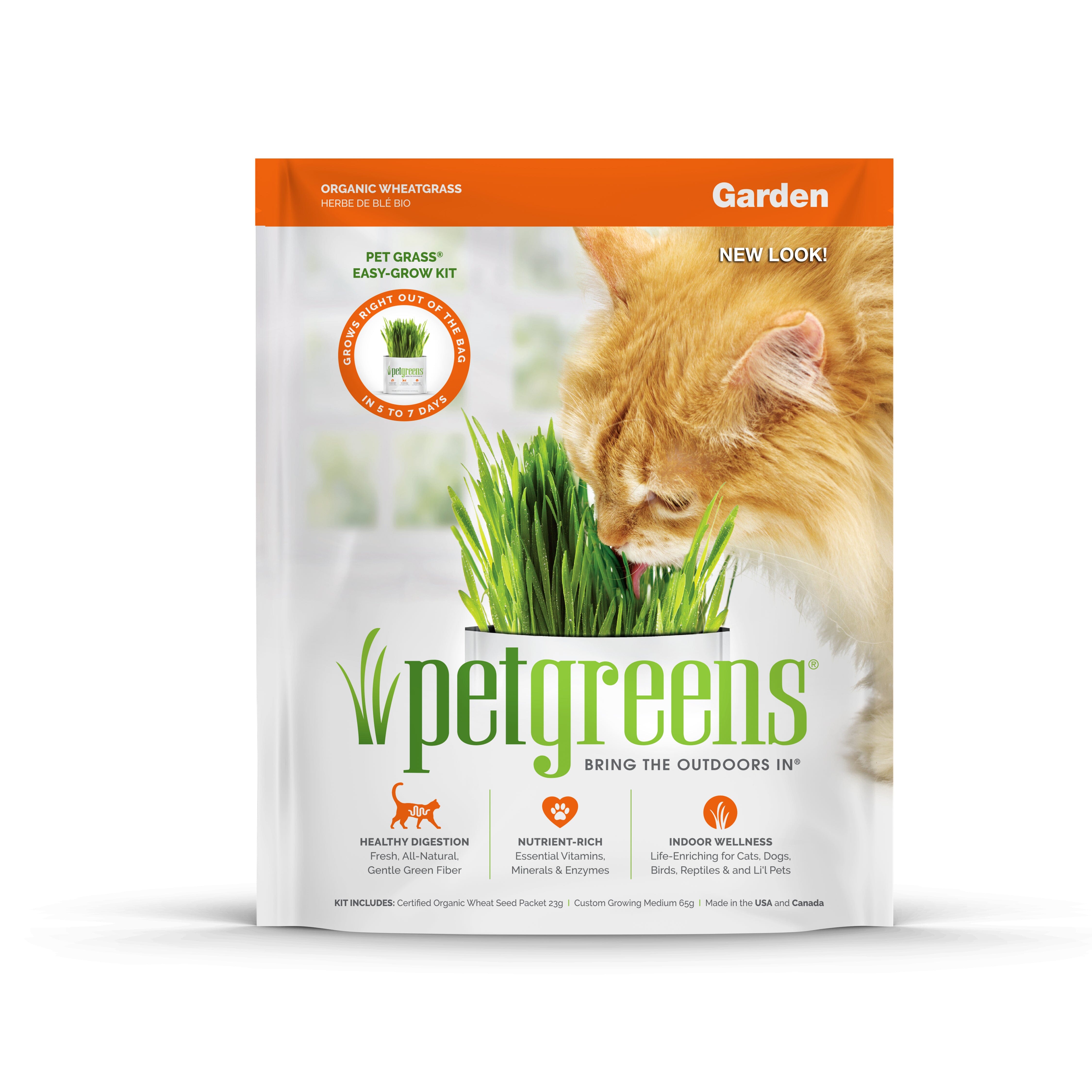 Pet Greens Garden Pet Grass Self-Grow Kit Organic Wheatgrass - 3 Oz