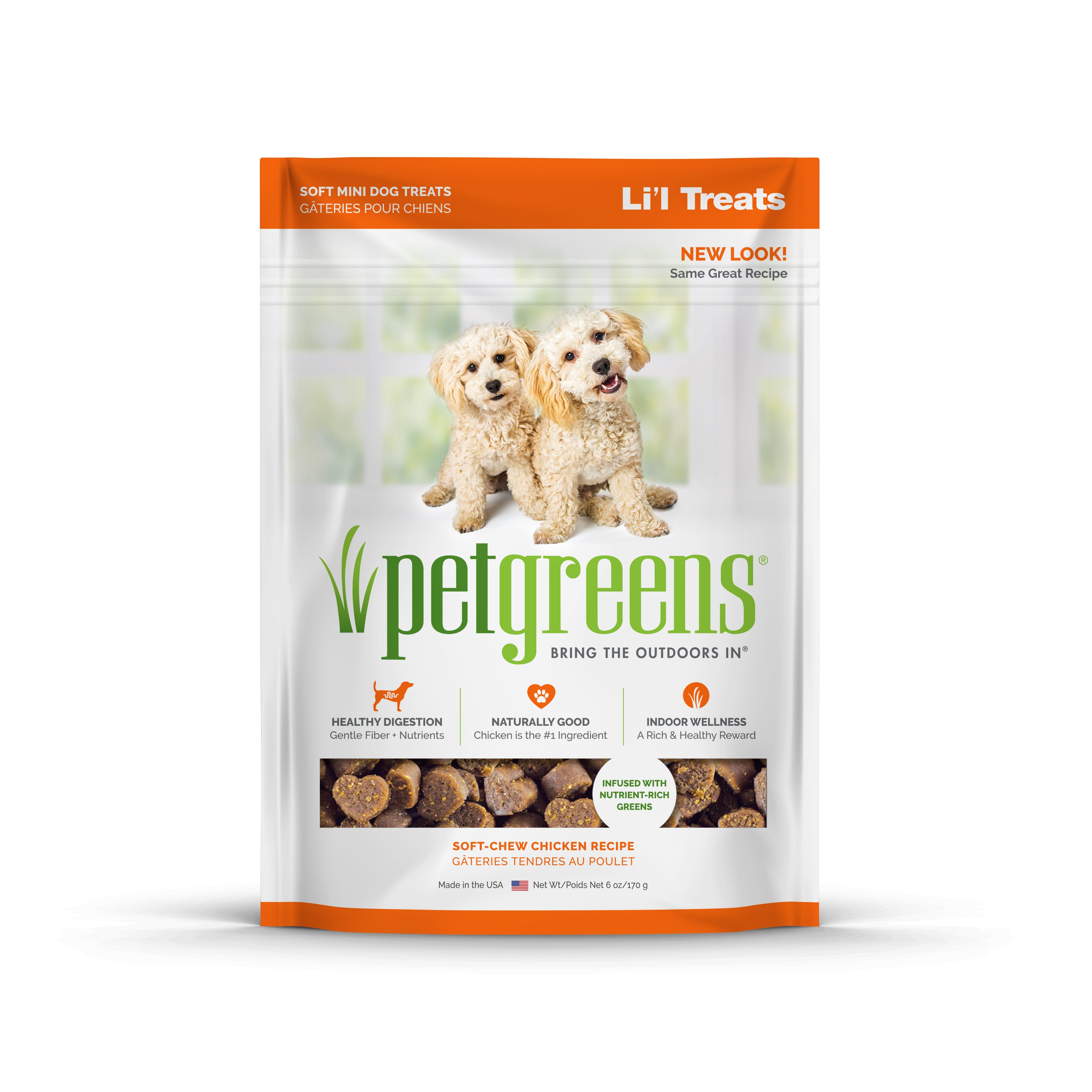Pet Greens Li'l Treats Soft Mini Dog Treats Chicken - 6 Oz