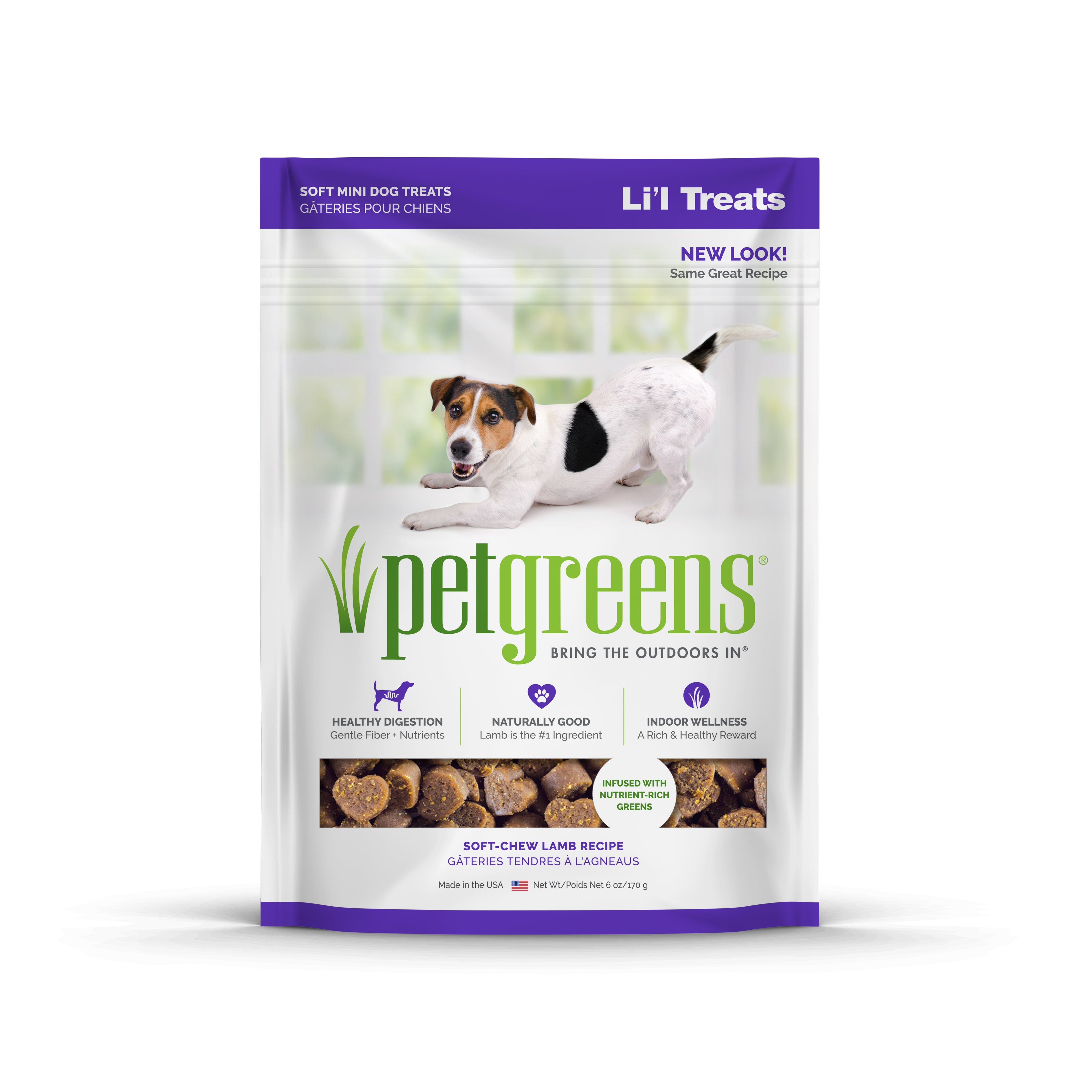 Pet Greens Li'l Treats Soft Mini Dog Treats Lamb - 6 Oz