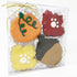 Pet Life 4 Piece Fall Assortment Whole Wheat Oat and Yogurt Dog Biscuit Set