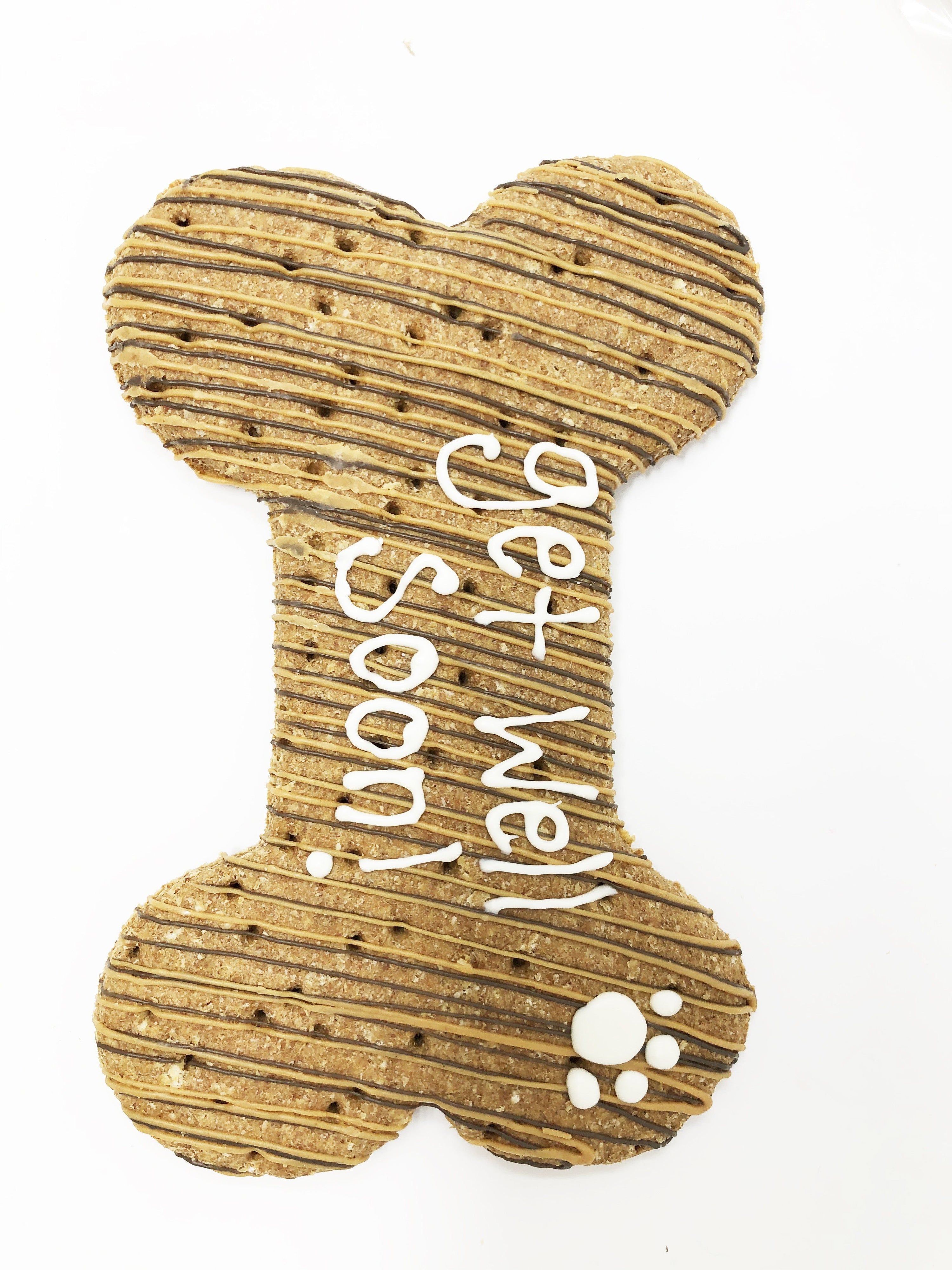 Pet Life 4 Piece 'Get Well Soon' Dog Biscuits and Treats Gift Set