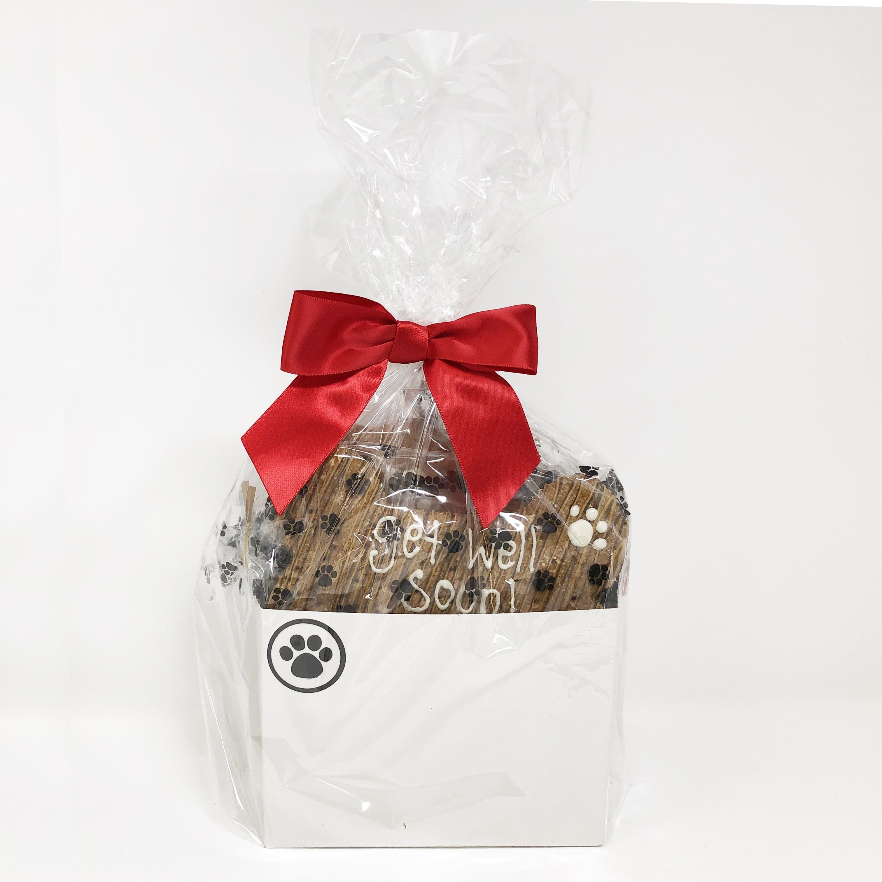 Pet Life 4 Piece 'Get Well Soon' Dog Biscuits and Treats Gift Set