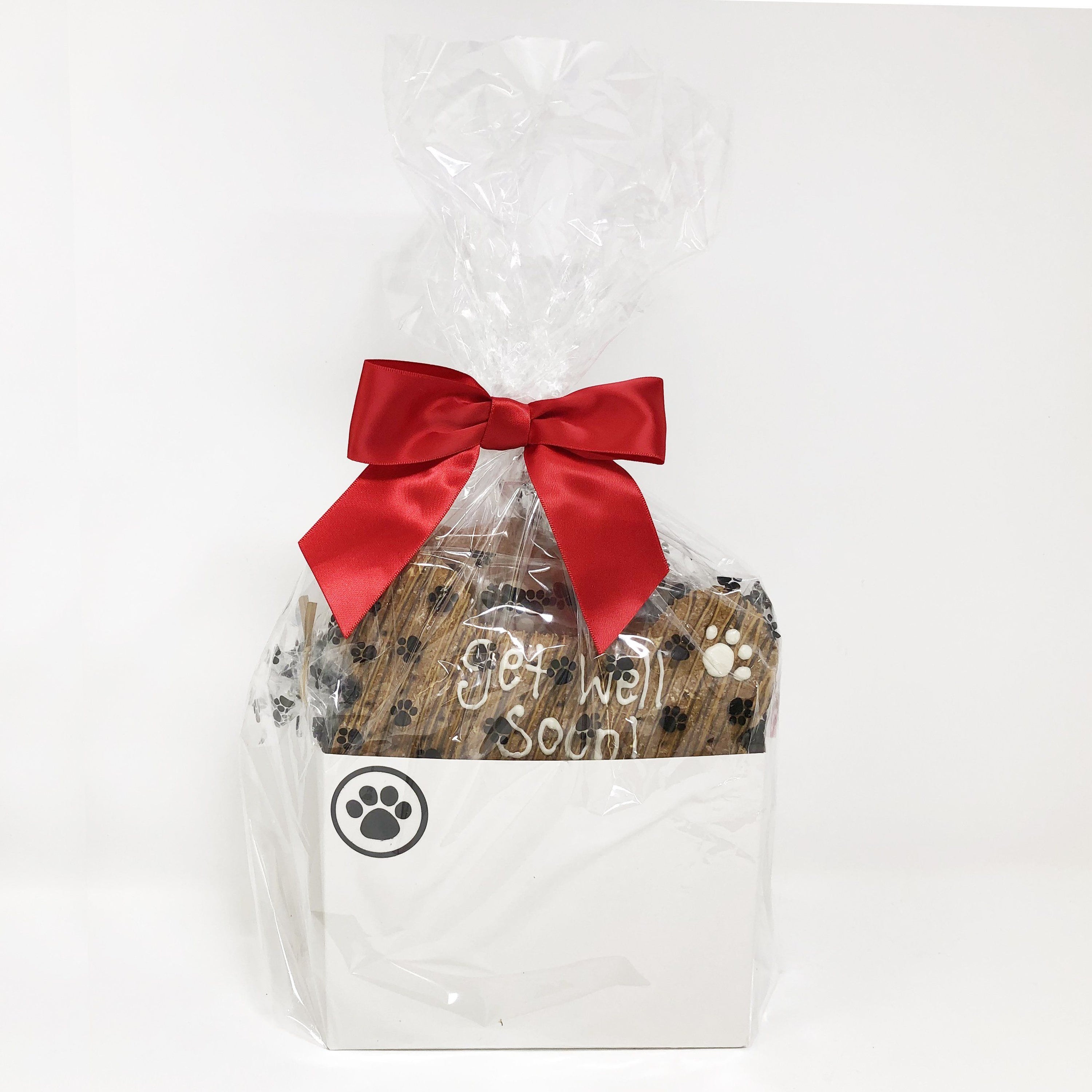 Pet Life 4 Piece 'Get Well Soon' Dog Biscuits and Treats Gift Set