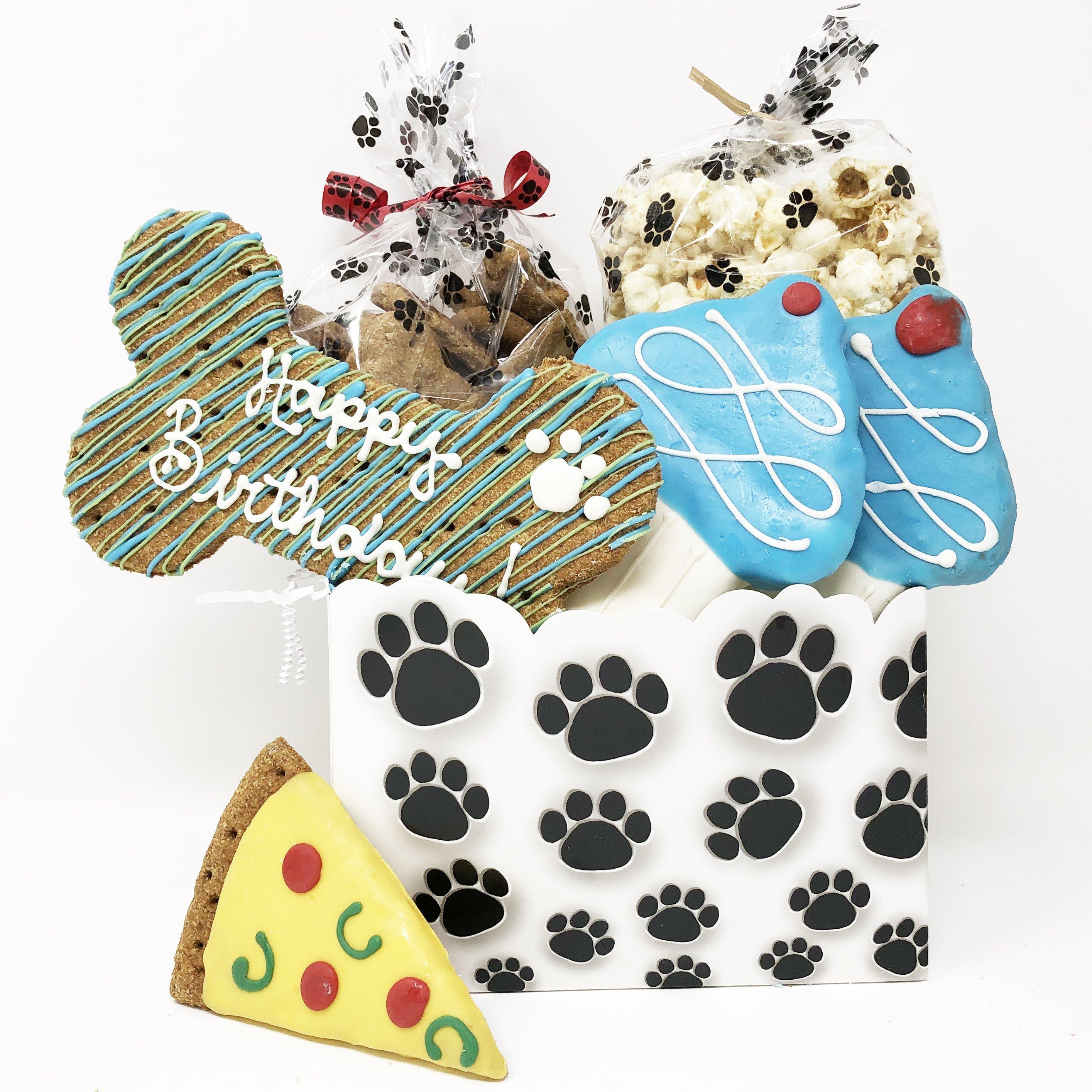 Pet Life 6 Piece 'Happy Birthday' Dog Biscuits and Treats Gift Set