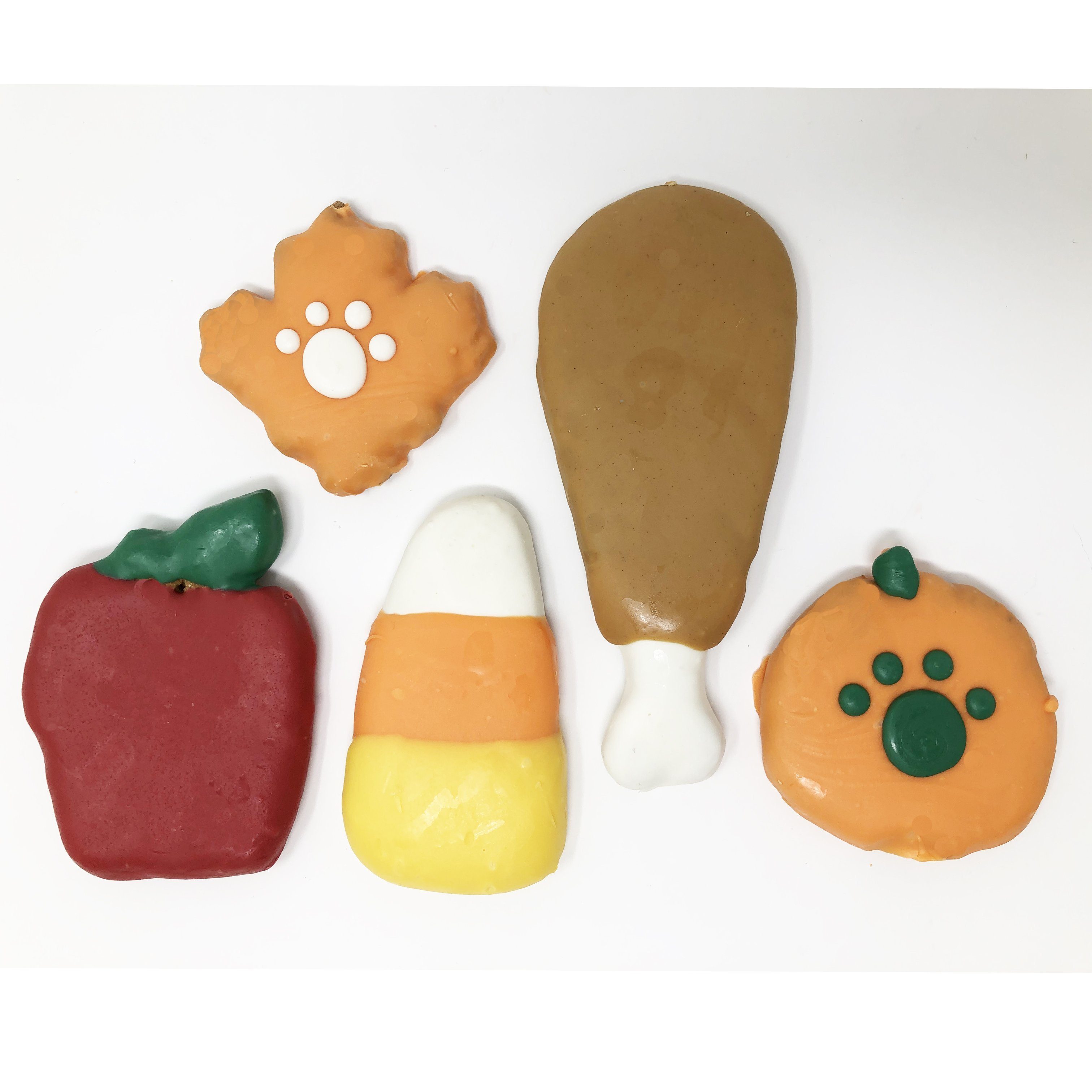 Pet Life 6 Piece 'Happy Thanksgiving' Feast Dog Biscuits and Treats Gift Set