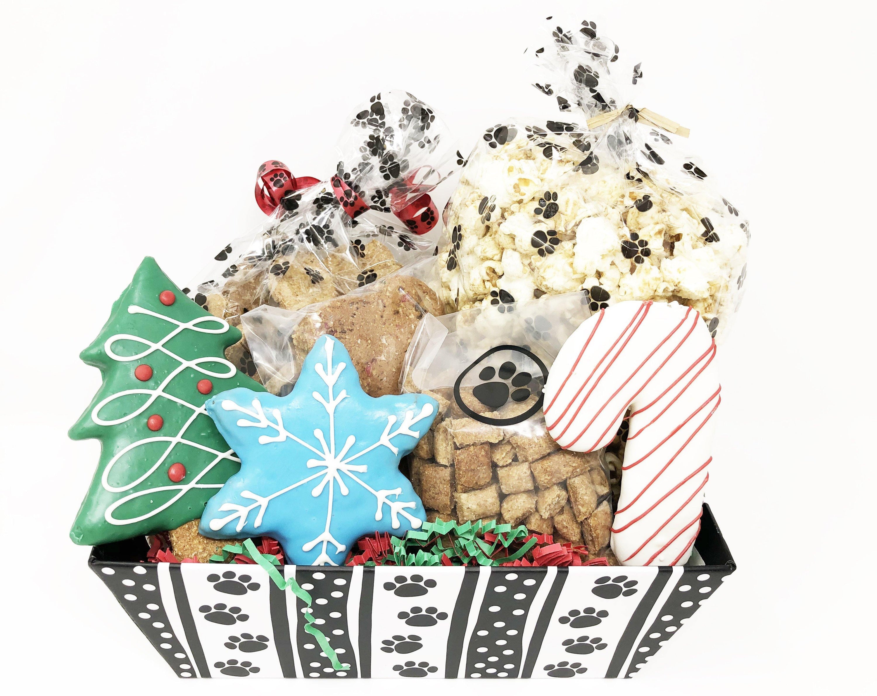 Pet Life 7 Piece Large Christmas Dog Biscuits and Treats Holiday Gift Set