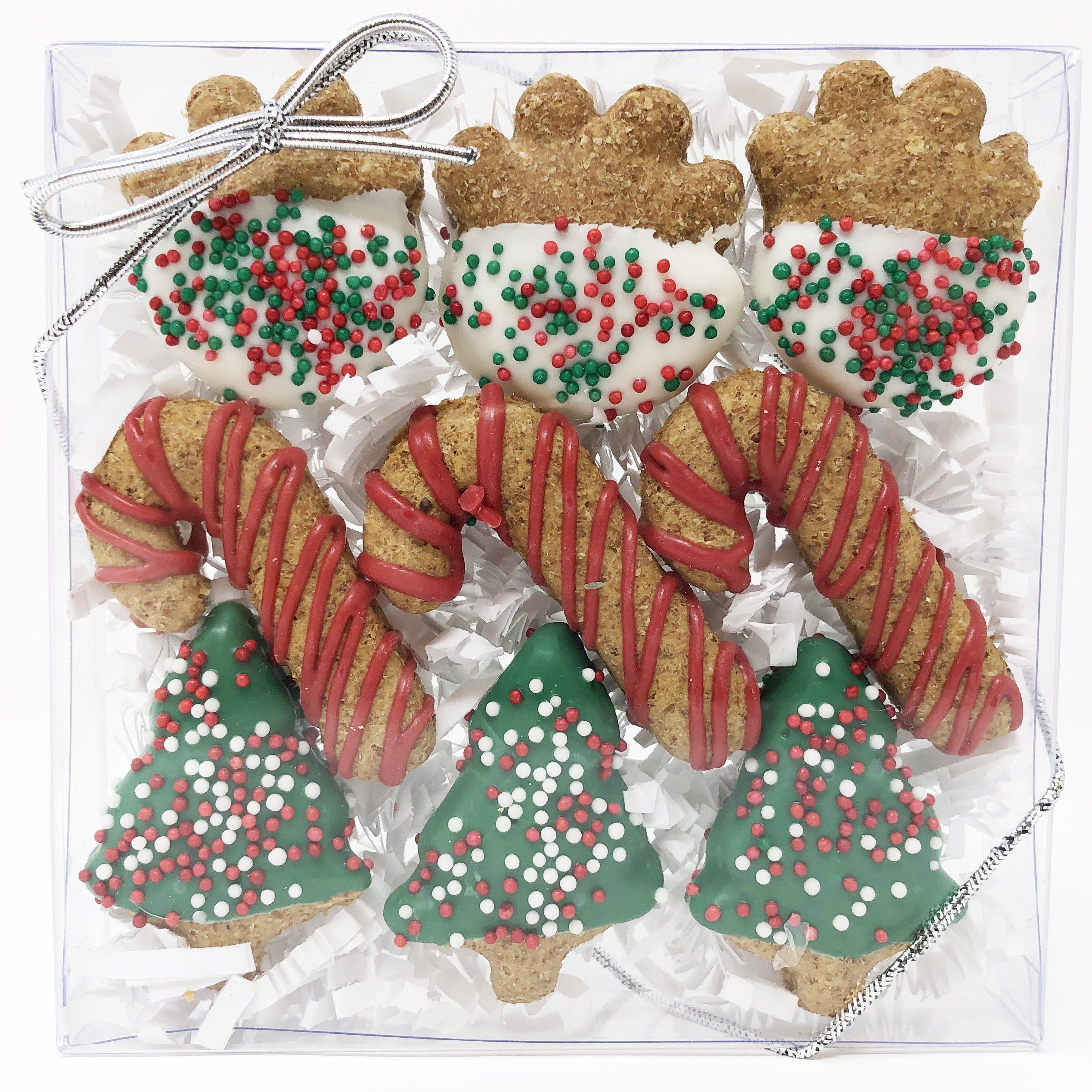 Pet Life 9 Piece Mini Holiday Whole Wheat Oat and Yogurt Dog Biscuit Set