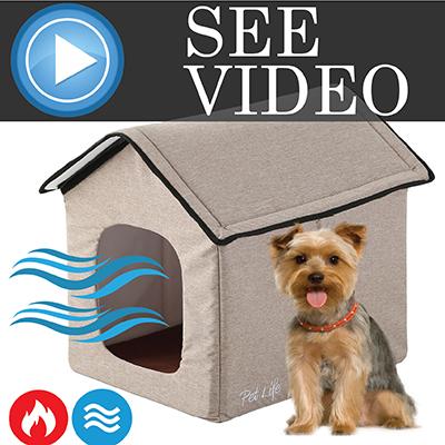 Dog House with Insulated Liner, Waterproof Dog Kennel for Small to Large  Size