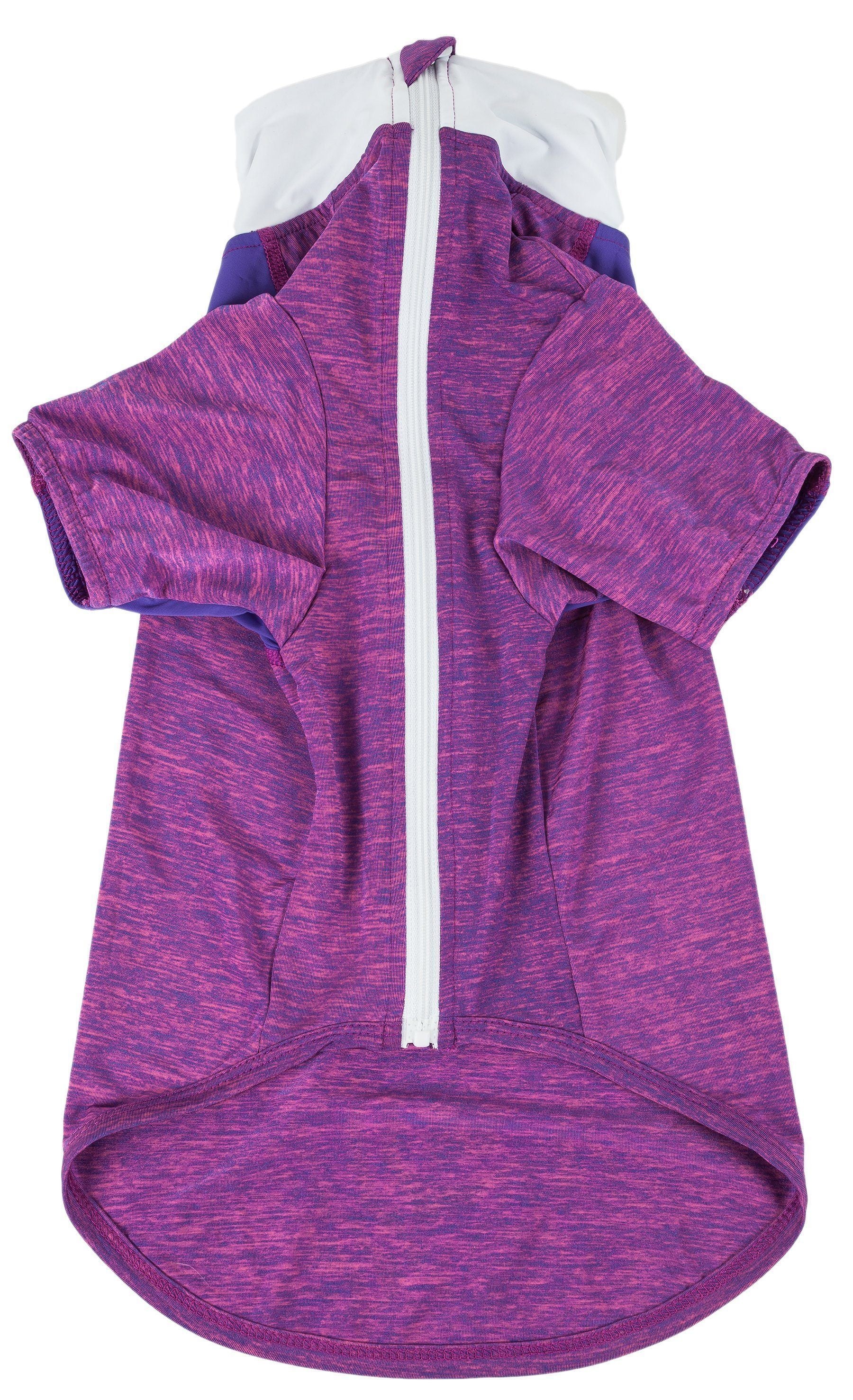 Pet Life ® Active 'Chewitt Wagassy' 4-Way-Stretch Yoga Fitness Long-Sleeve Dog T-Shirt