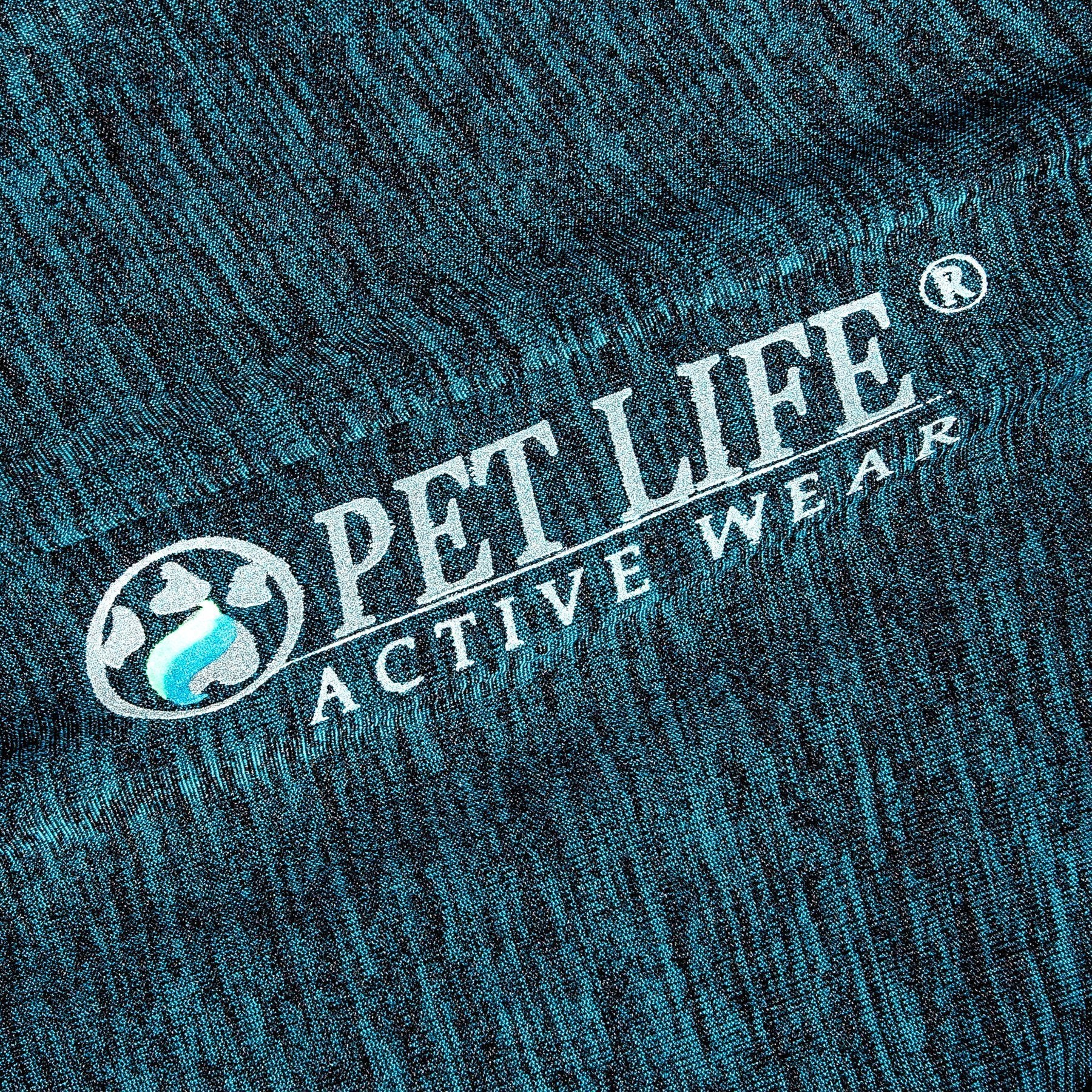 Pet Life ® Active 'Chewitt Wagassy' 4-Way-Stretch Yoga Fitness Long-Sleeve Dog T-Shirt