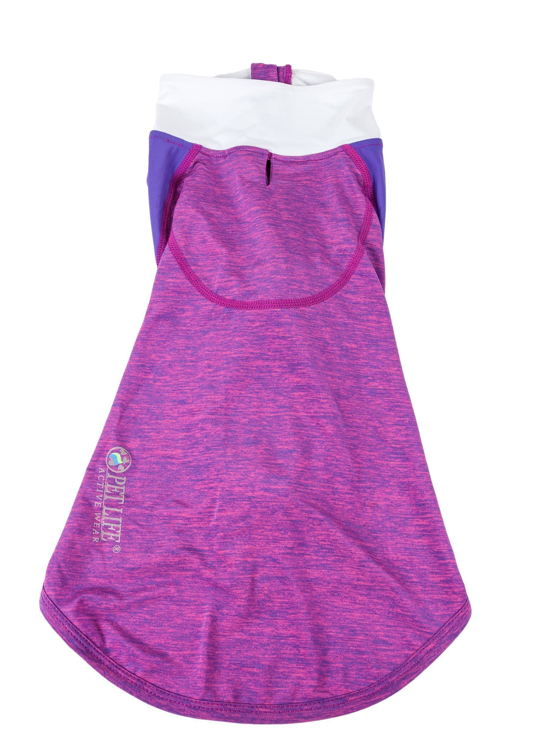 Pet Life ® Active 'Chewitt Wagassy' 4-Way-Stretch Yoga Fitness Long-Sleeve Dog T-Shirt