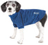Pet Life ® Active 'Fur-Flex' Stretch and Quick-Dry Anti-Odor Fitness Yoga Dog Polo T-Shirt X-Small Navy
