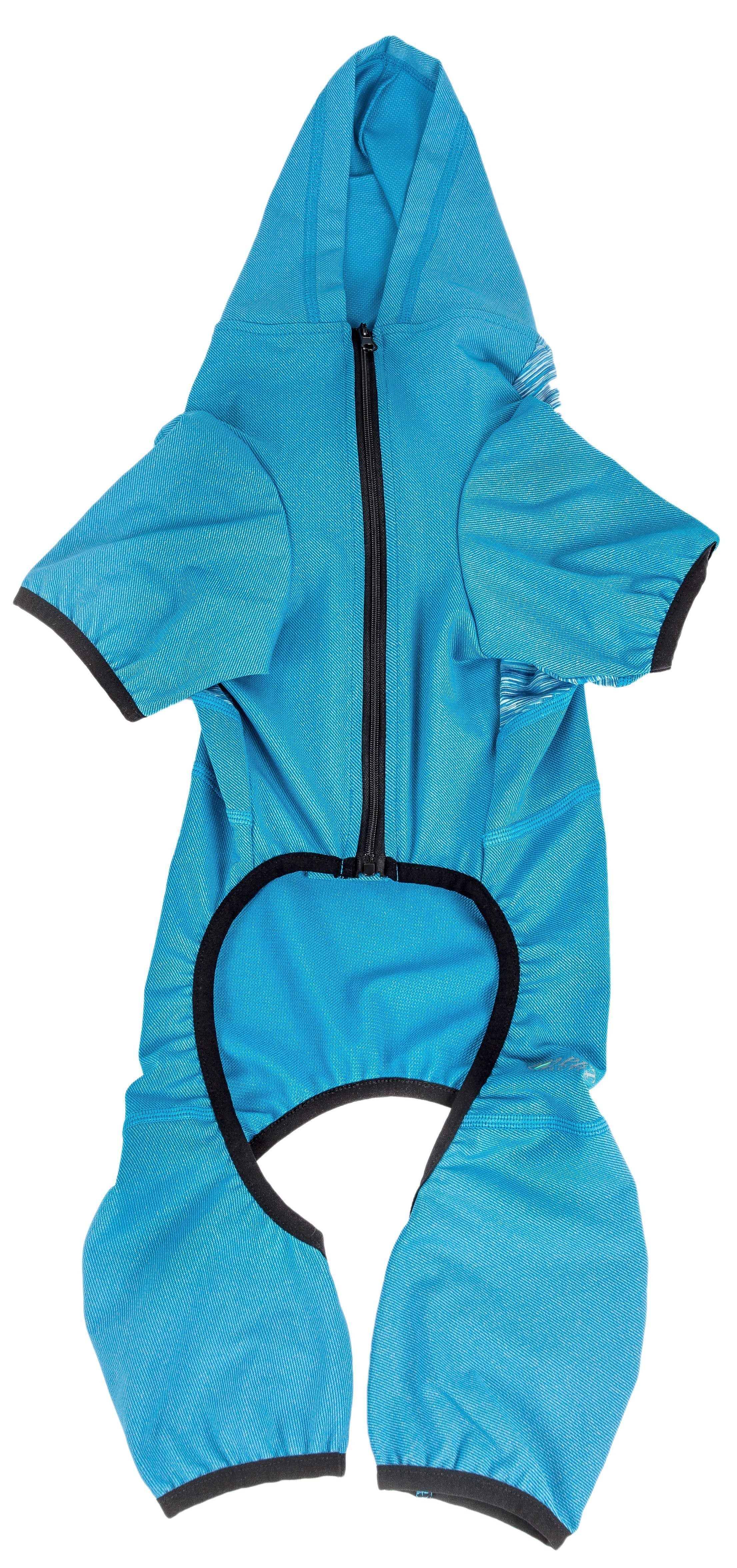 Pet Life ® Active 'Pawsterity' Mediumweight 4-Way-Stretch Yoga Fitness Dog Tracksuit Hoodie